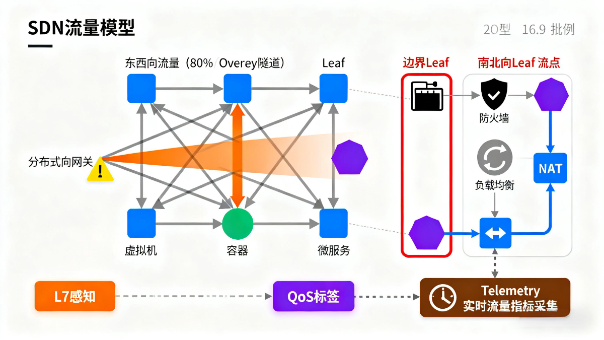 Spine-Leaf架构示意图