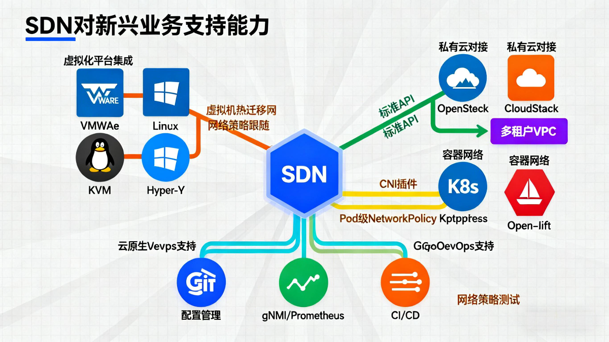 Spine-Leaf架构示意图